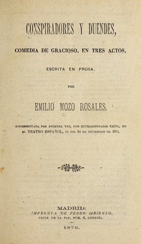 Cover for Conspiradores y duendes