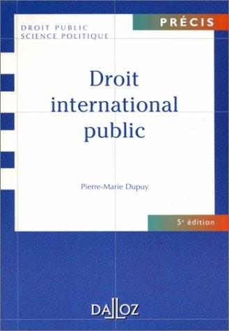 Cover for Droit international public