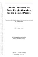 Cover for Health outcomes for older people