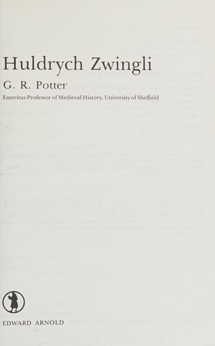 Cover for Huldrych Zwingli