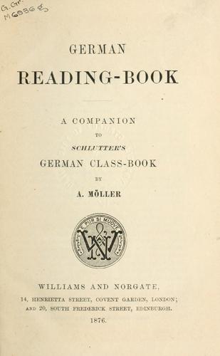 Cover for German reading-book