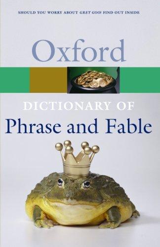 Cover for Oxford Dictionary of Phrase and Fable