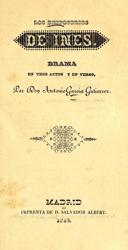 Cover for Los desposorios de Inés