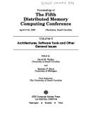 Cover for Proceedings of the Fifth Distributed Memory Computing Conference