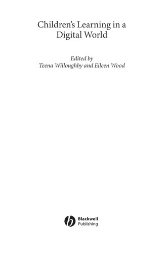 Cover for Children's learning in a digital world