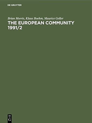 Cover for European Community, 1991-1992 Vol. XXXVI