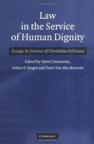 Cover for Law in the Service of Human Dignity