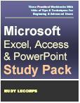 Cover for Microsoft Excel, Access & PowerPoint Study Pack