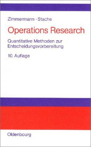 Cover for Operations Research. Quantitative Methoden zur Entscheidungsvorbereitung.
