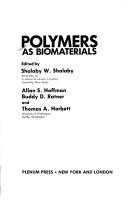 Cover for Polymers as biomaterials