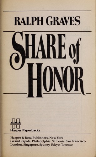 Cover for Share of honor