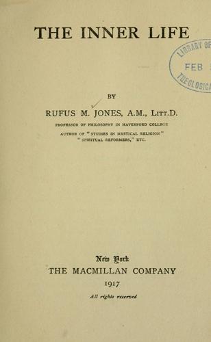 Cover for The inner life