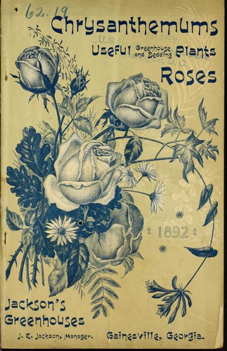 Cover for Chrysanthemums useful greenhouse and bedding plants roses