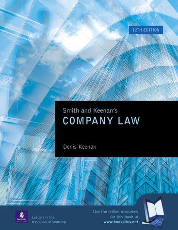 Cover for Smith and Keenan's Company Law for Students