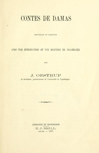Cover for Contes de Damas
