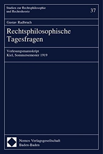 Cover for Rechtsphilosophische Tagesfragen