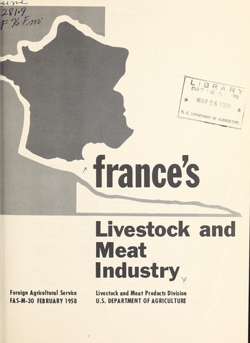 Cover for France's livestock and meat industry