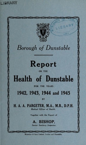Cover for [Report 1942-1945]