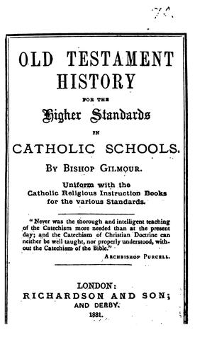 Cover for Old Testament history for ... Catholic schools