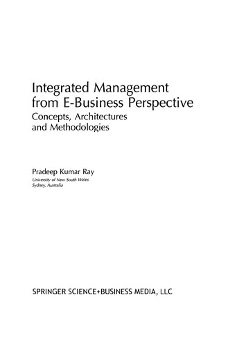 Cover for Integrated Management from E-Business Perspective