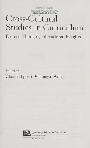 Cover for Cross-cultural studies in curriculum