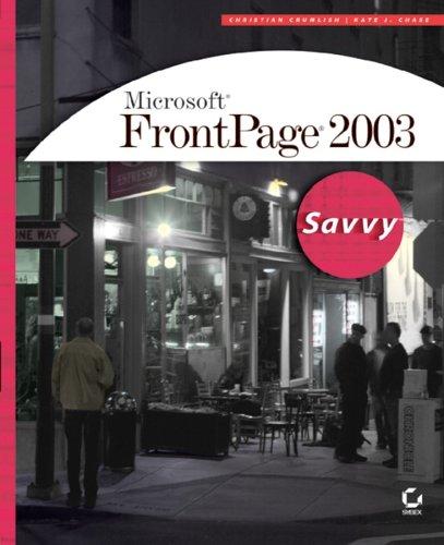 Cover for Microsoft FrontPage 2003 Savvy