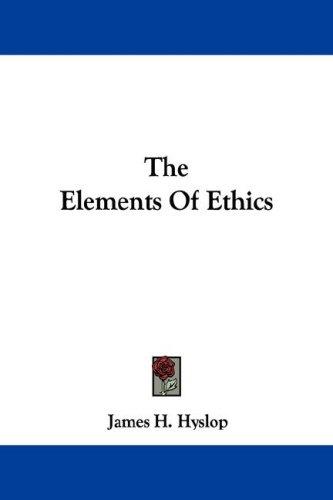Cover for The Elements Of Ethics
