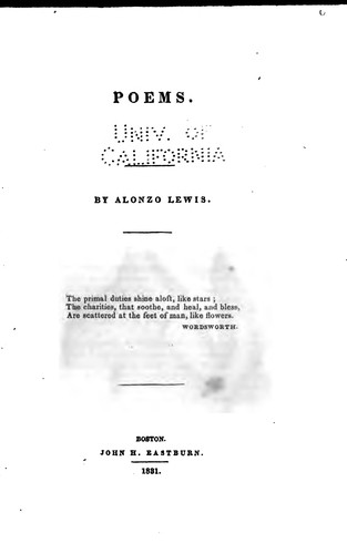 Cover for Poems.