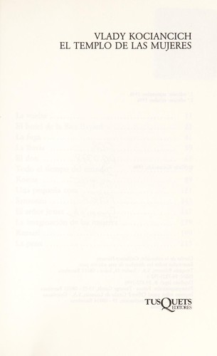 Cover for El Templo De Las Mujeres