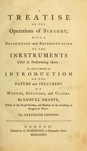 Cover for A treatise on the operations of surgery