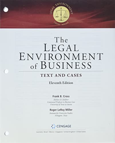 Cover for Bundle : the Legal Environment of Business