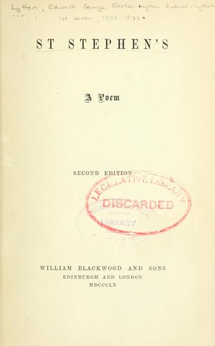 Cover for St Stephen's