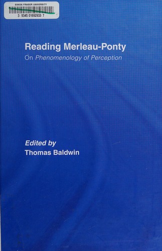 Cover for Reading Merleau-Ponty