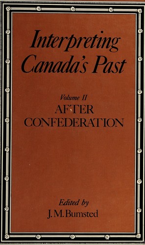 Cover for Interpreting Canada's past