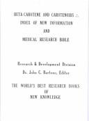 Cover for Beta-Carotene and Cartenoids