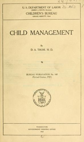 Cover for Child management