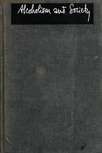 Cover for Alcoholism and society