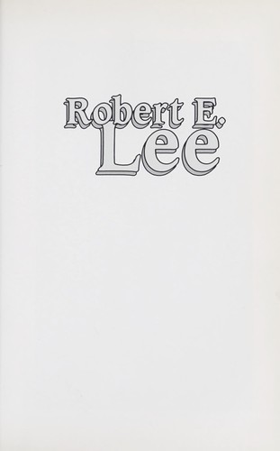Cover for Robert E. Lee