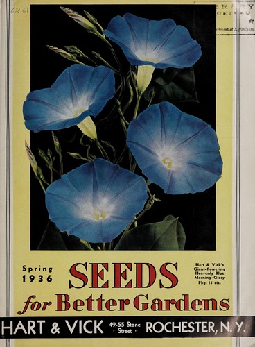 Cover for Seeds for better gardens, spring, 1936
