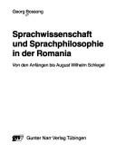 Cover for Sprachwissenschaft und Sprachphilosophie in der Romania