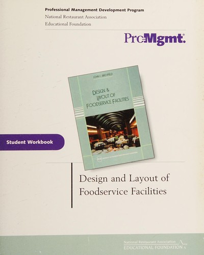 Cover for Design and Layout of Foodservice Facilities, Student Workbook