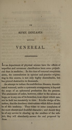 Cover for A probationary surgical essay on some diseases reputed venereal