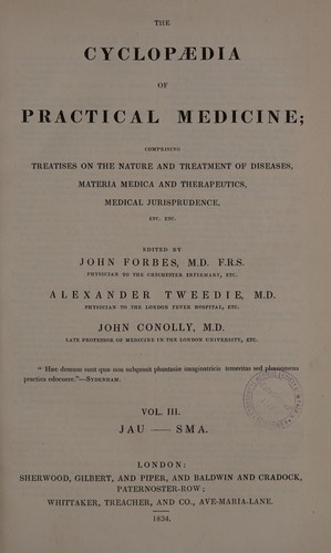Cover for The cyclop©Œdia of practical medicine. Comprising treatises on the nature and treatment of diseases, materia medica and therapeutics, medical jurisprudence, etc. etc