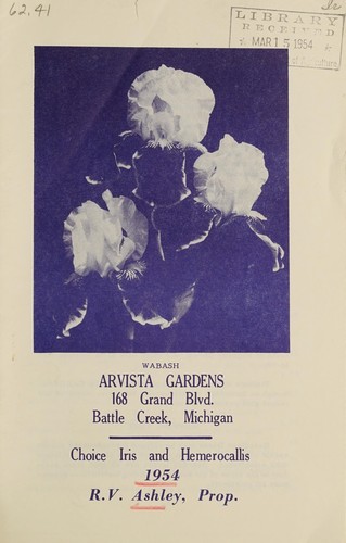 Cover for Choice iris and hemerocallis, 1954