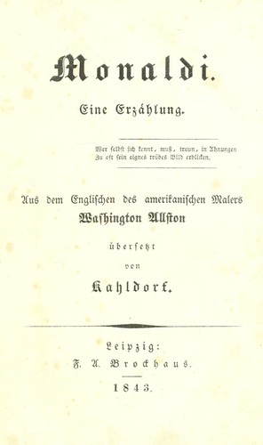 Cover for Monaldi