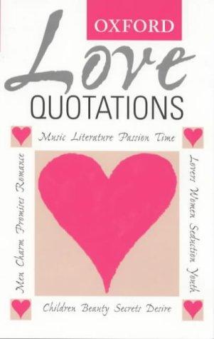 Cover for Oxford love quotations