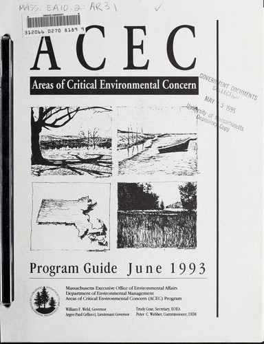 Cover for Areas of critical environment concern (ACEC)