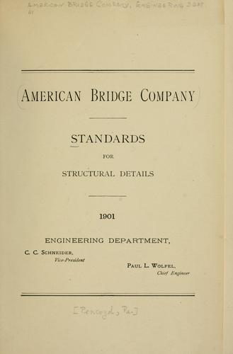 Cover for Standards for structural details.