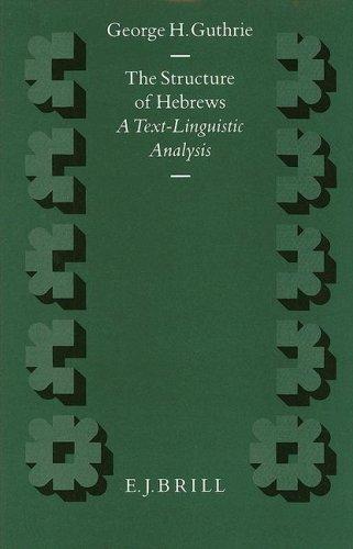 Cover for The Structure of Hebrews