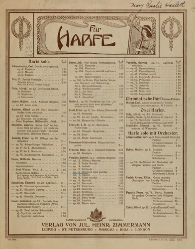 Cover for Romance sans paroles, op. 6